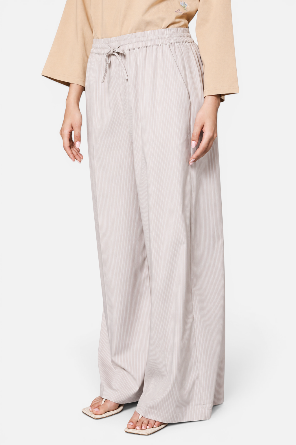 GHALA PANTS <span>KHAKI WHITE STRIPES</span>