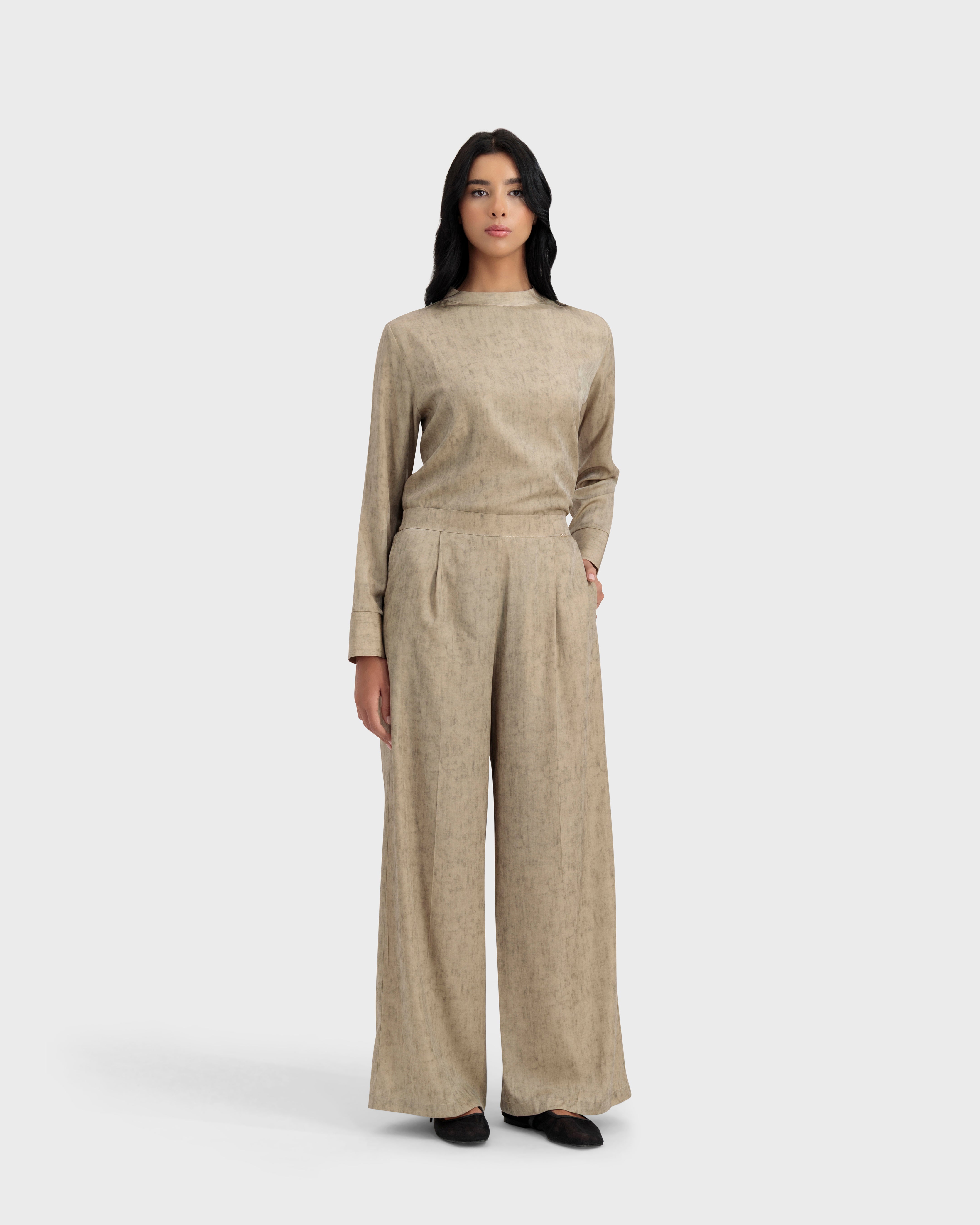 ARIA PANTS KAKI GOLD