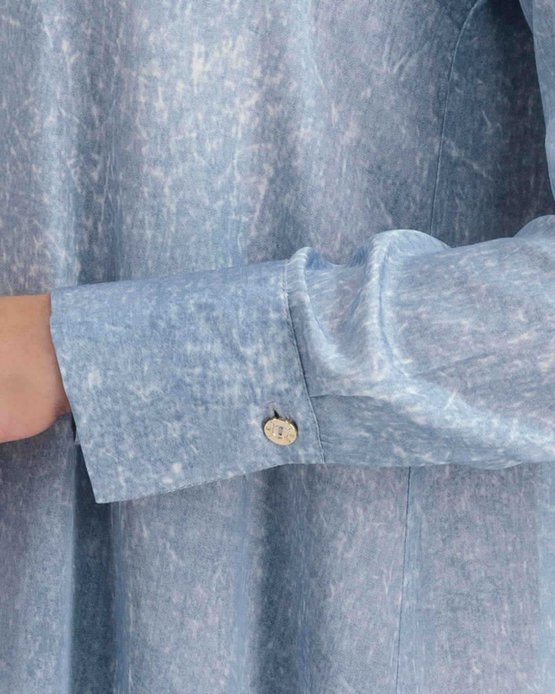 MARINA BLOUSE DRESS DENIM BLUE