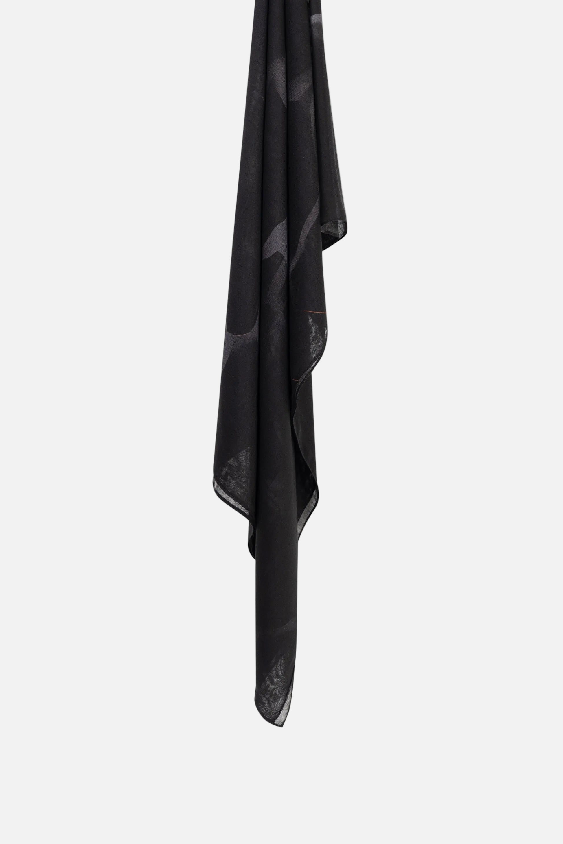 Woven Modal Black Print
