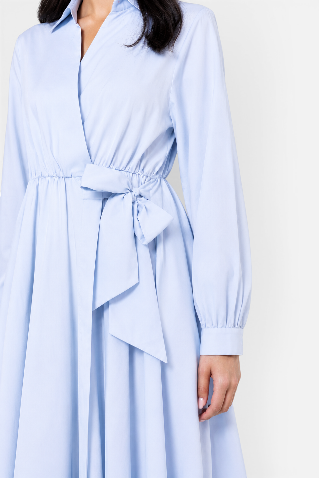 SOFIA WRAP DRESS <span>SOFT BLUE</span>