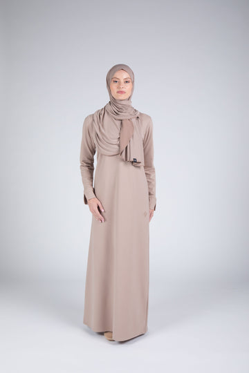 Sakina Longsleeve Dress Taupe