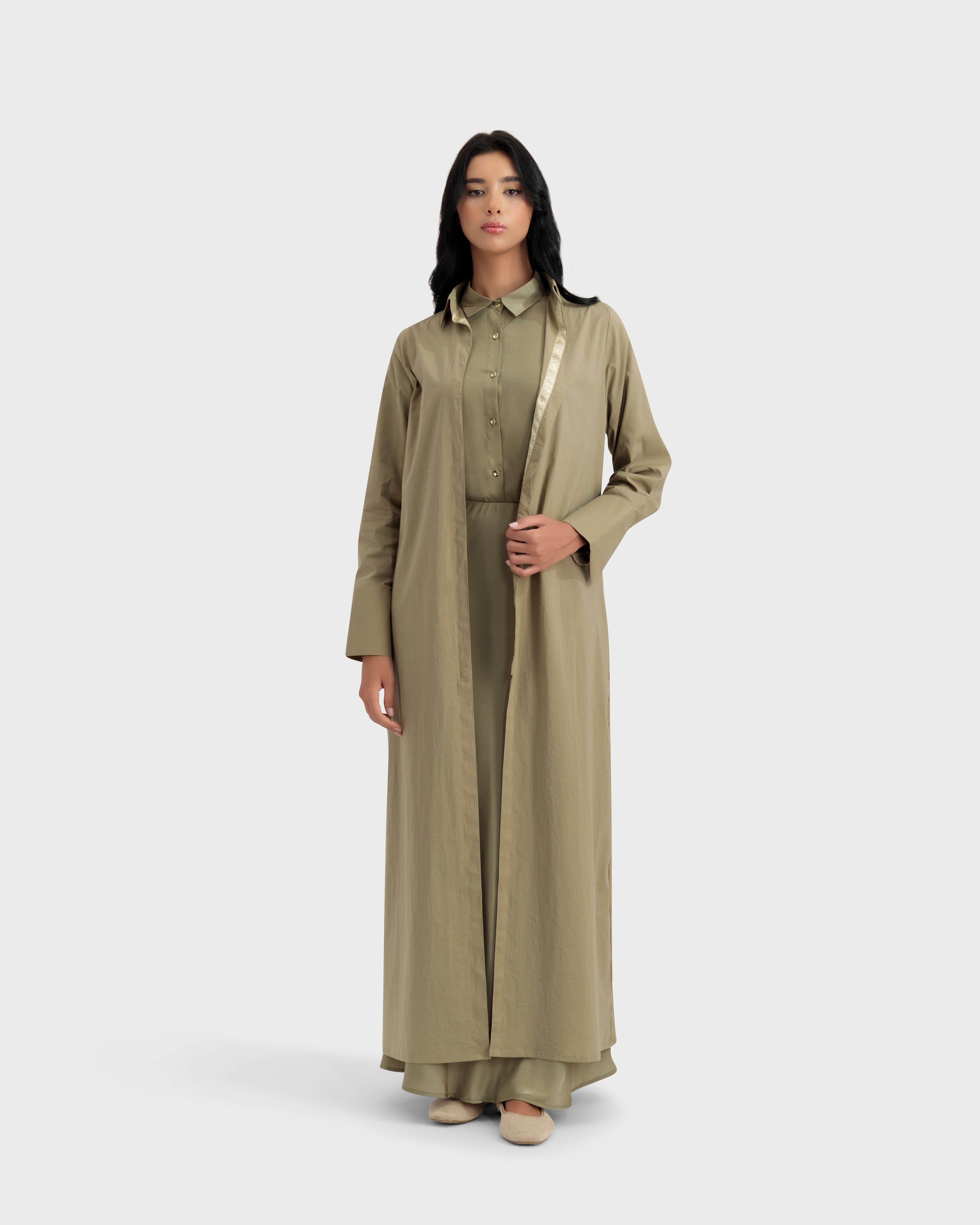 TALIA LIGHT COAT OLIVE GREEN