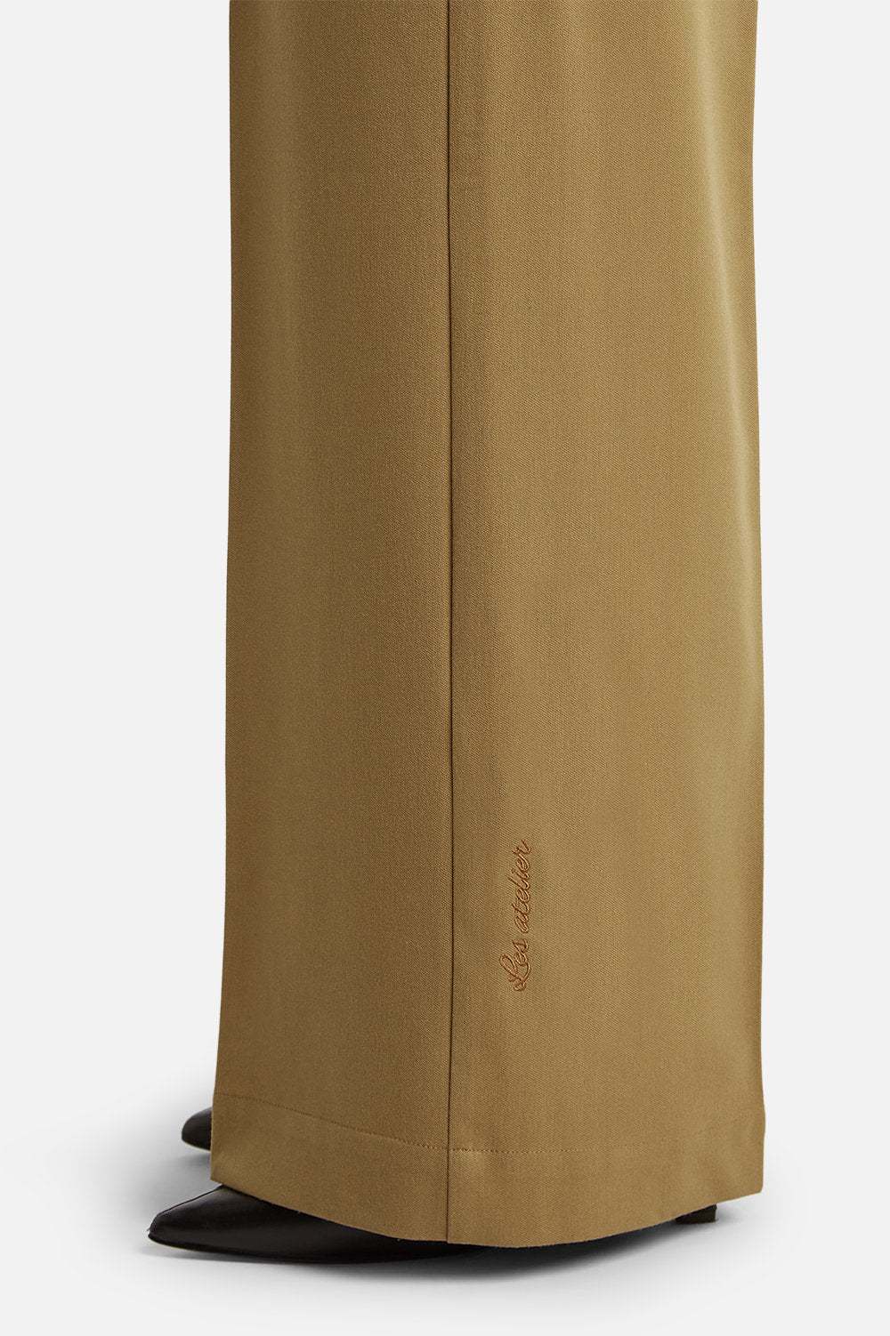 ELENA WIDE-LEG PANTS <span>MOSS KHAKI</span>
