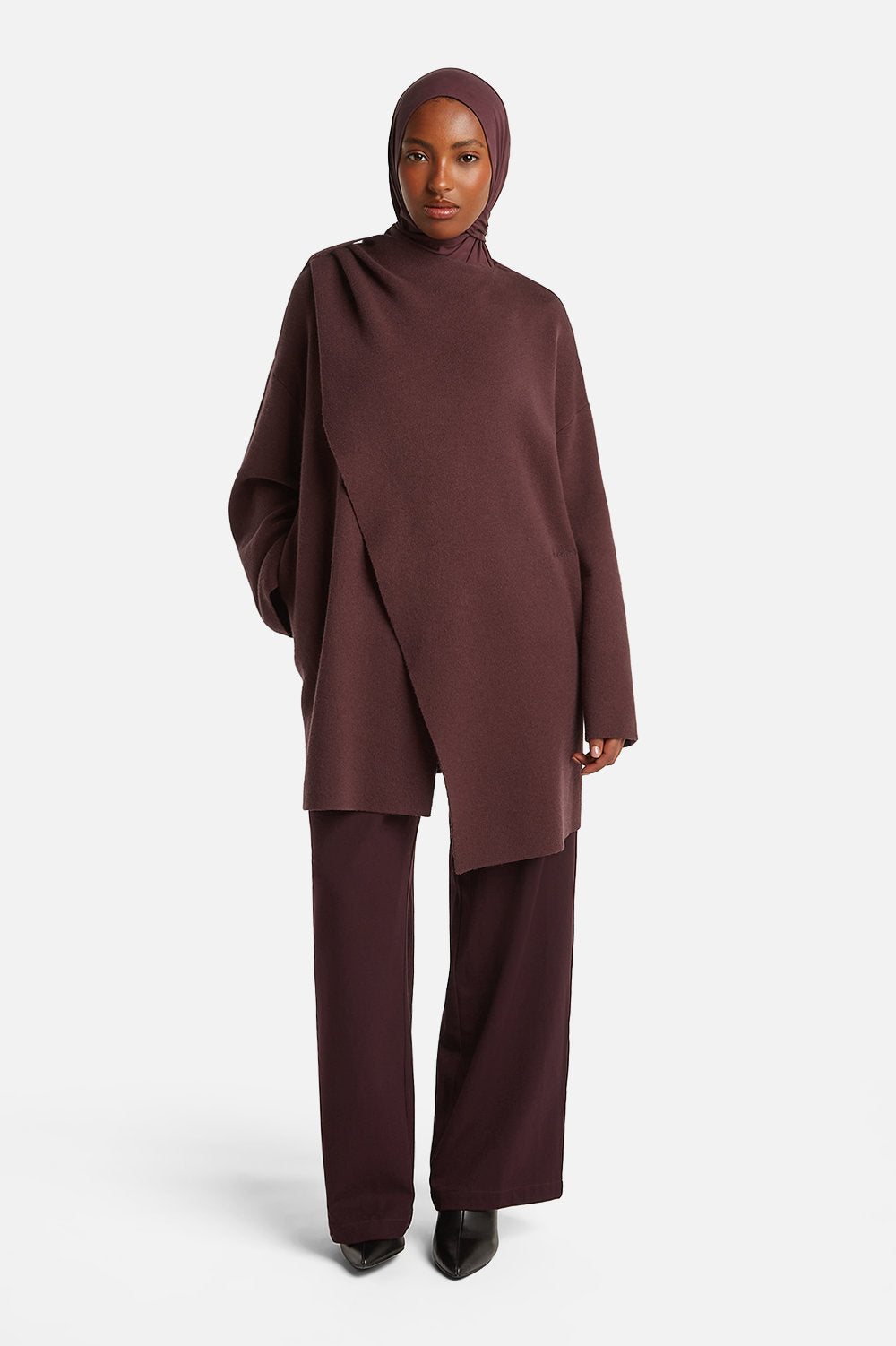 IMANE CARDIGAN <span>AUBERGINE</span>