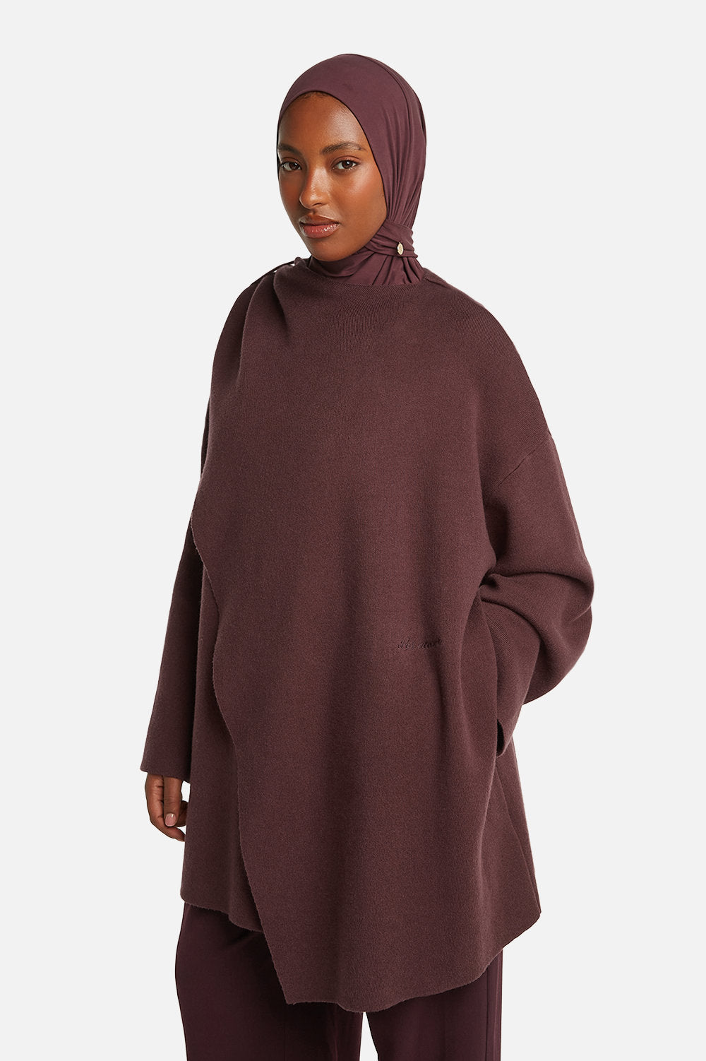 IMANE CARDIGAN <span>AUBERGINE</span>