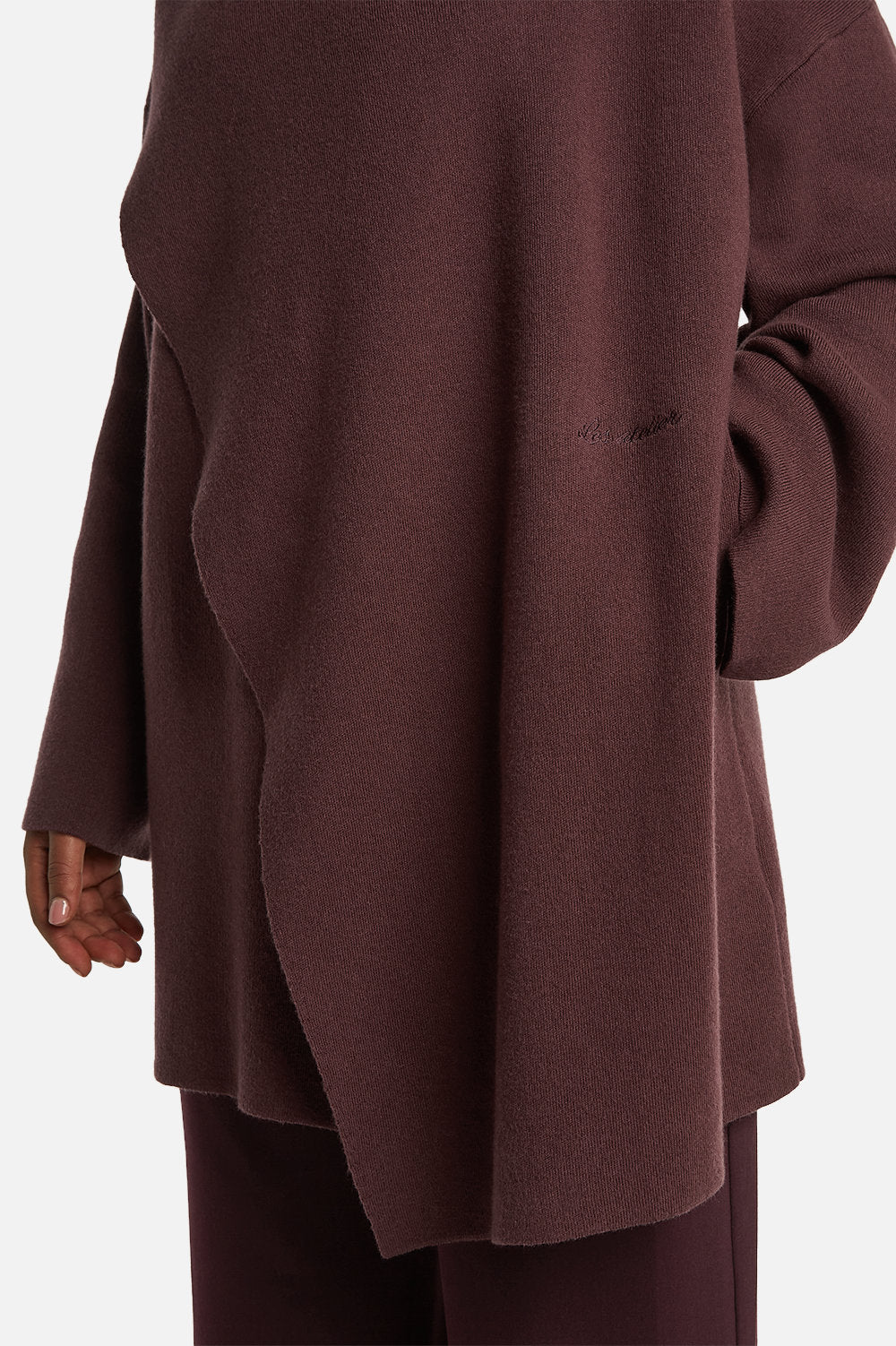 IMANE CARDIGAN <span>AUBERGINE</span>