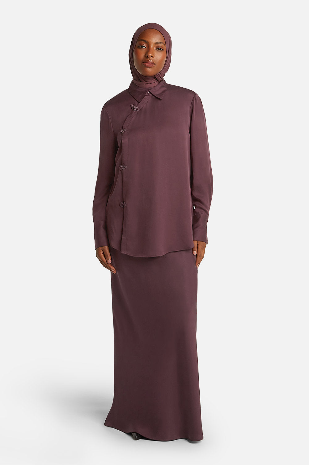 LAYLA BLOUSE <span>DARK MULBERRY</span>