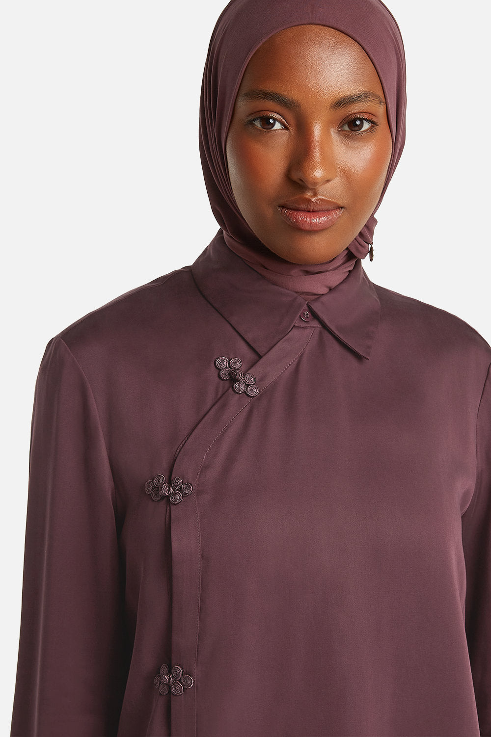 LAYLA BLOUSE <span>DARK MULBERRY</span>