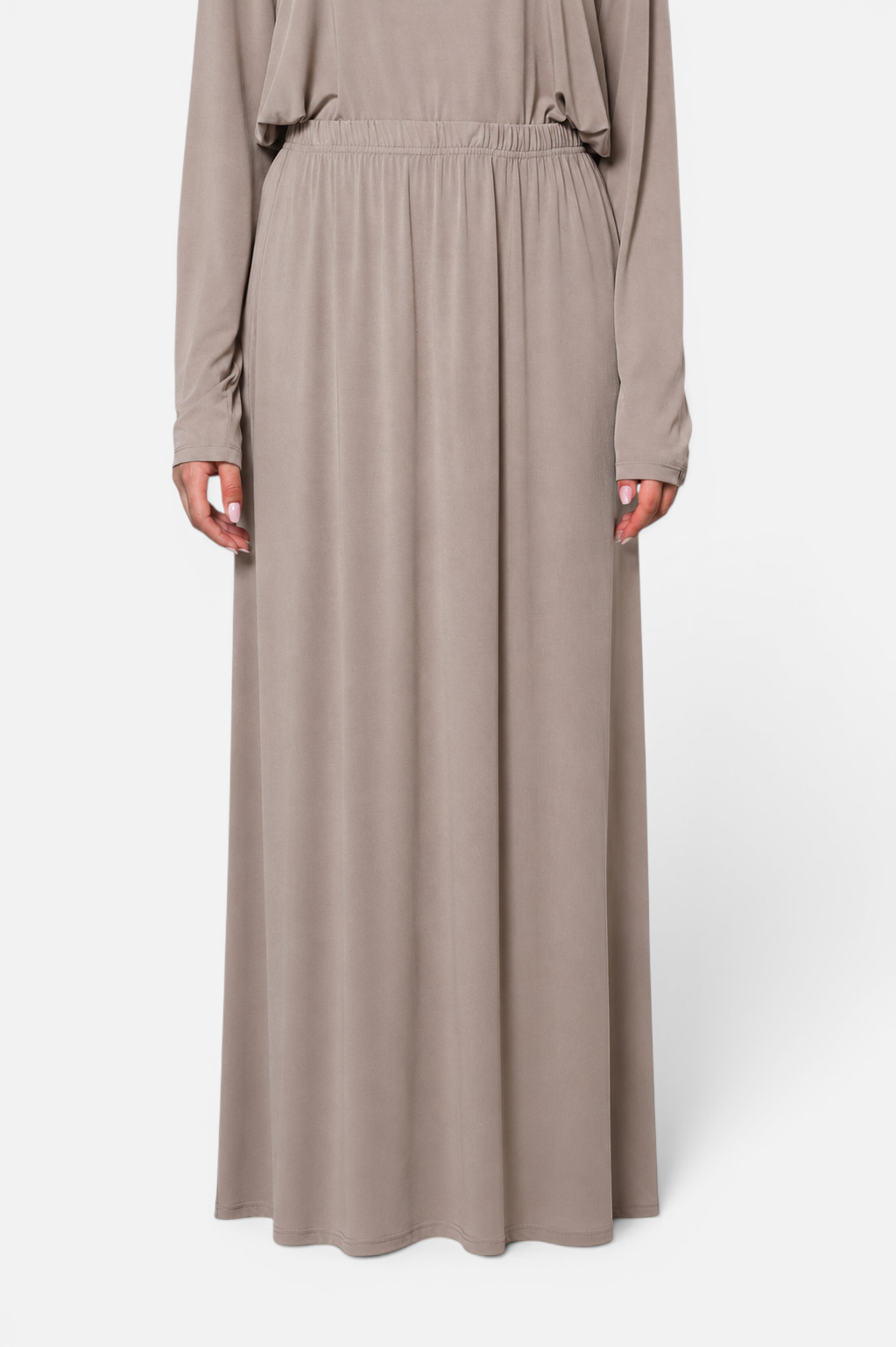 SERINE MODAL SKIRT <span>KHAKI</span>