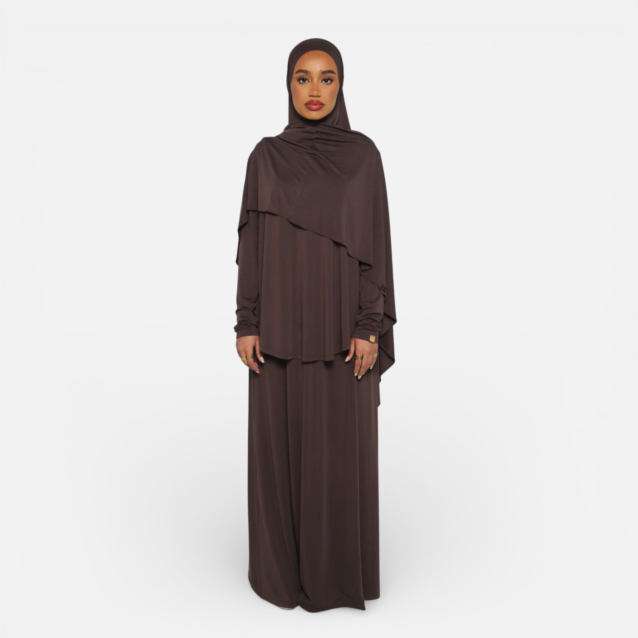 SERINE MODAL SKIRT <span>CACAO BROWN</span>