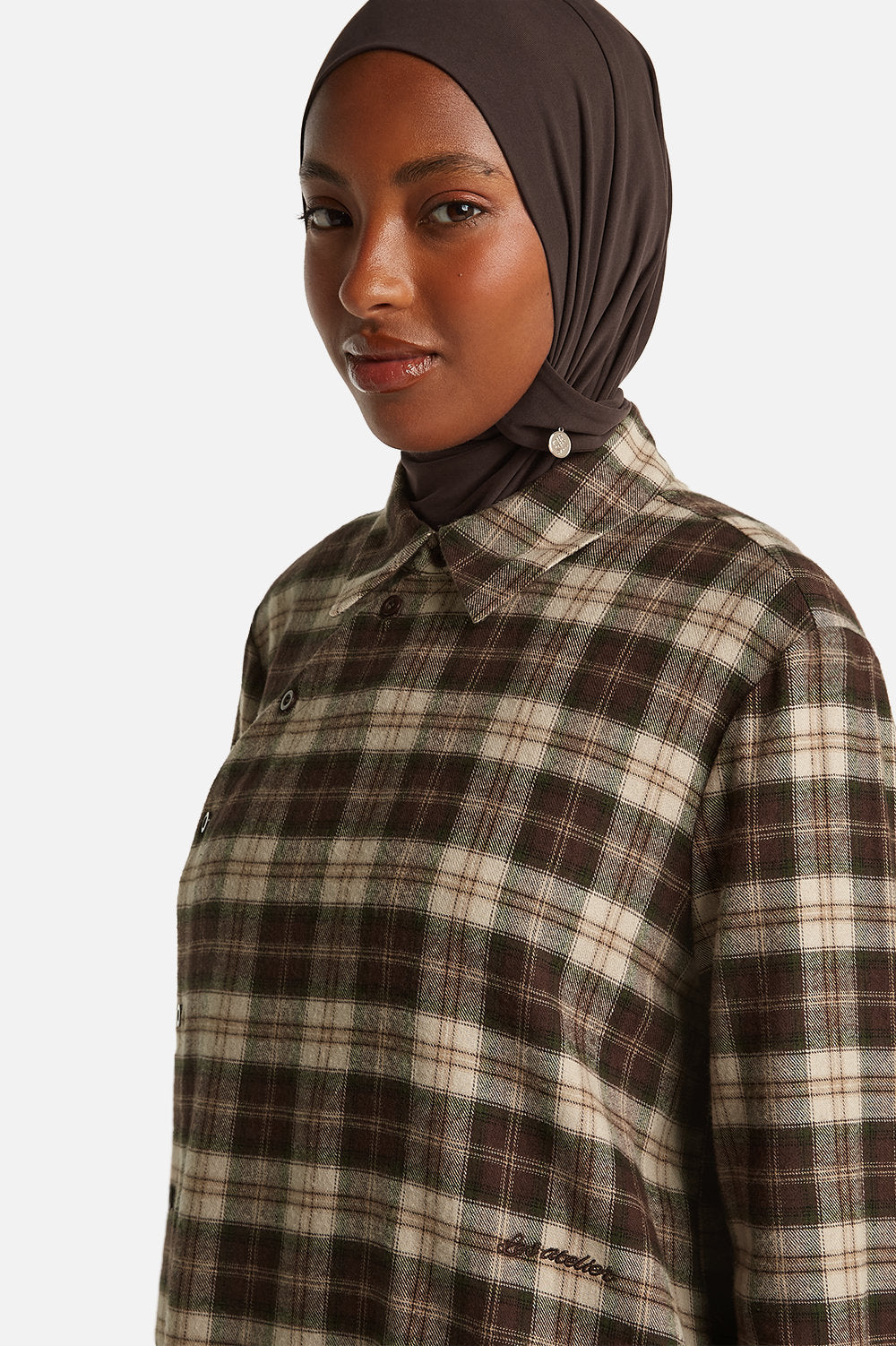 SEMIA BLOUSE <span>AUBERGINE PLAID</span>