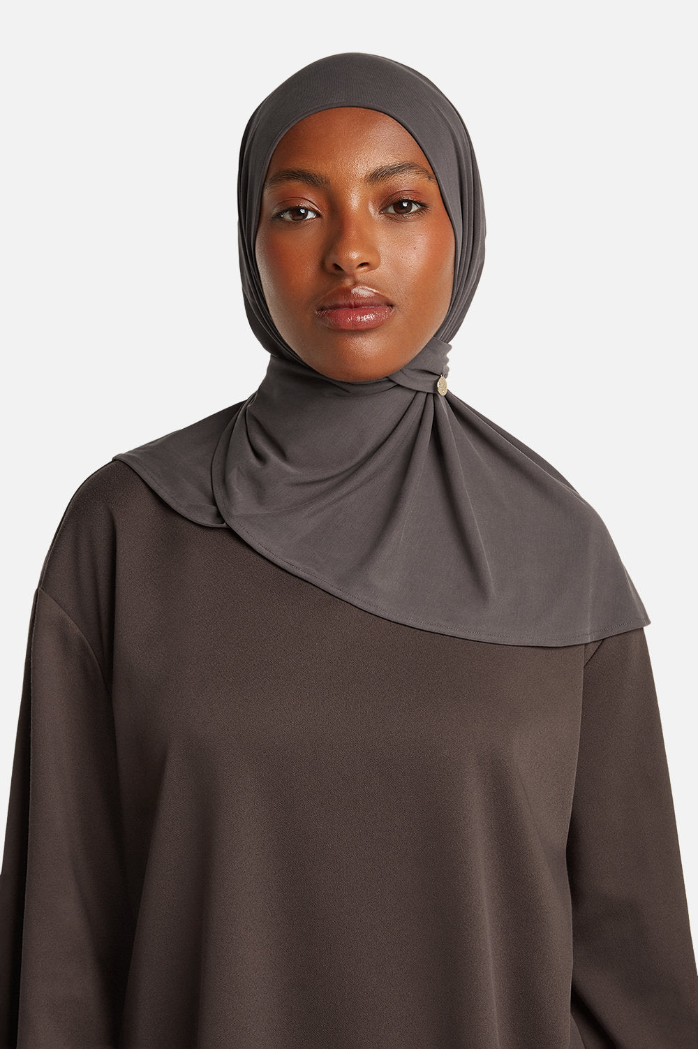 MODAL PULL ON SCARF SHORT <span>SMOKEY TAUPE</span>