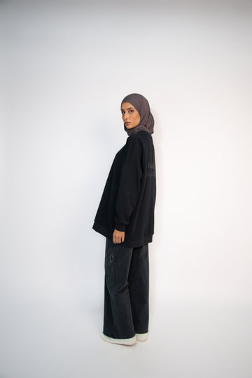 DAR AL BAY DA SWEATER BLACK BEAUTY