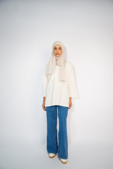 ROOS OVERSIZED LONGSLEEVE CREAM