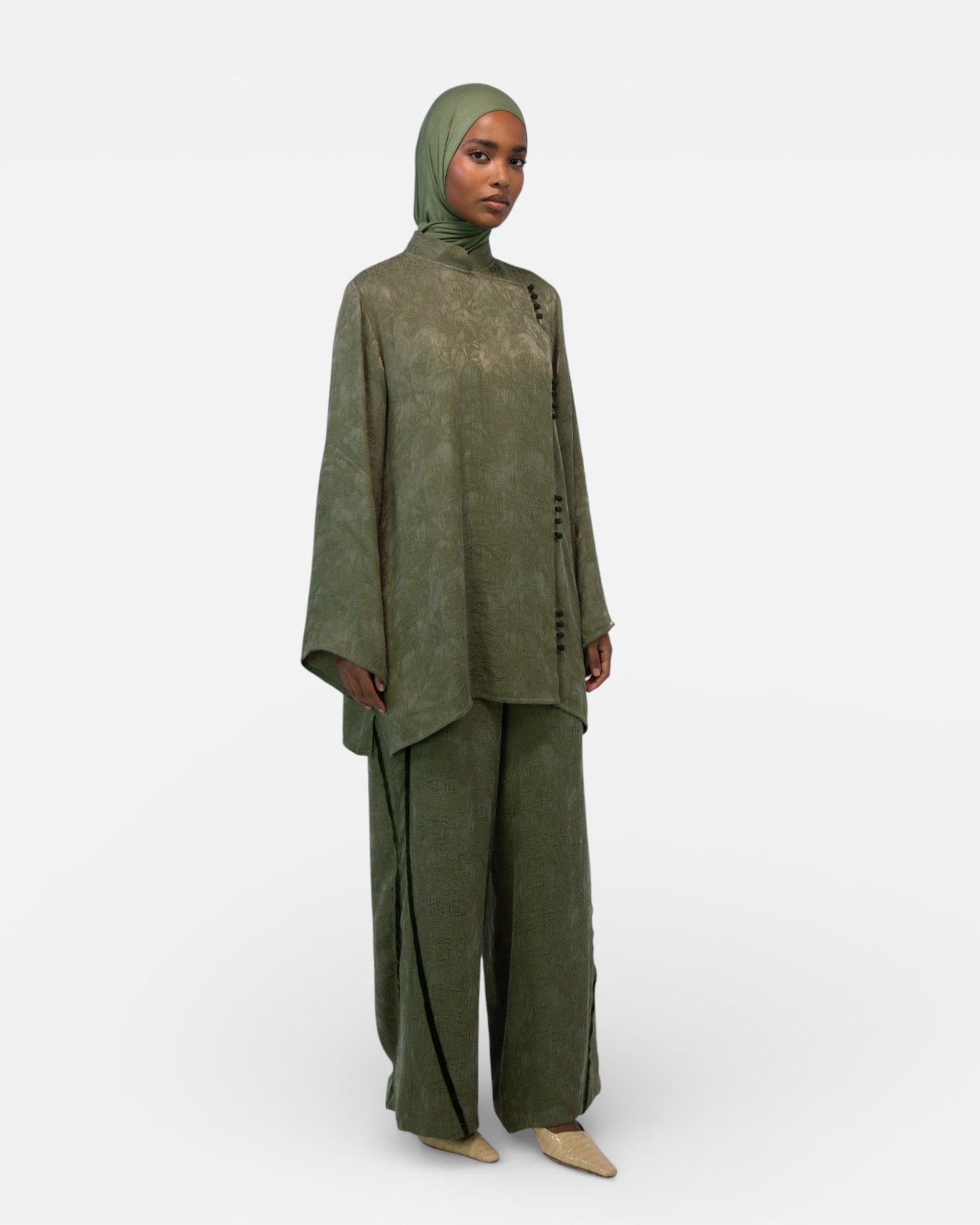 SELIN BLOUSE <span>SAGE OLIVE</span>