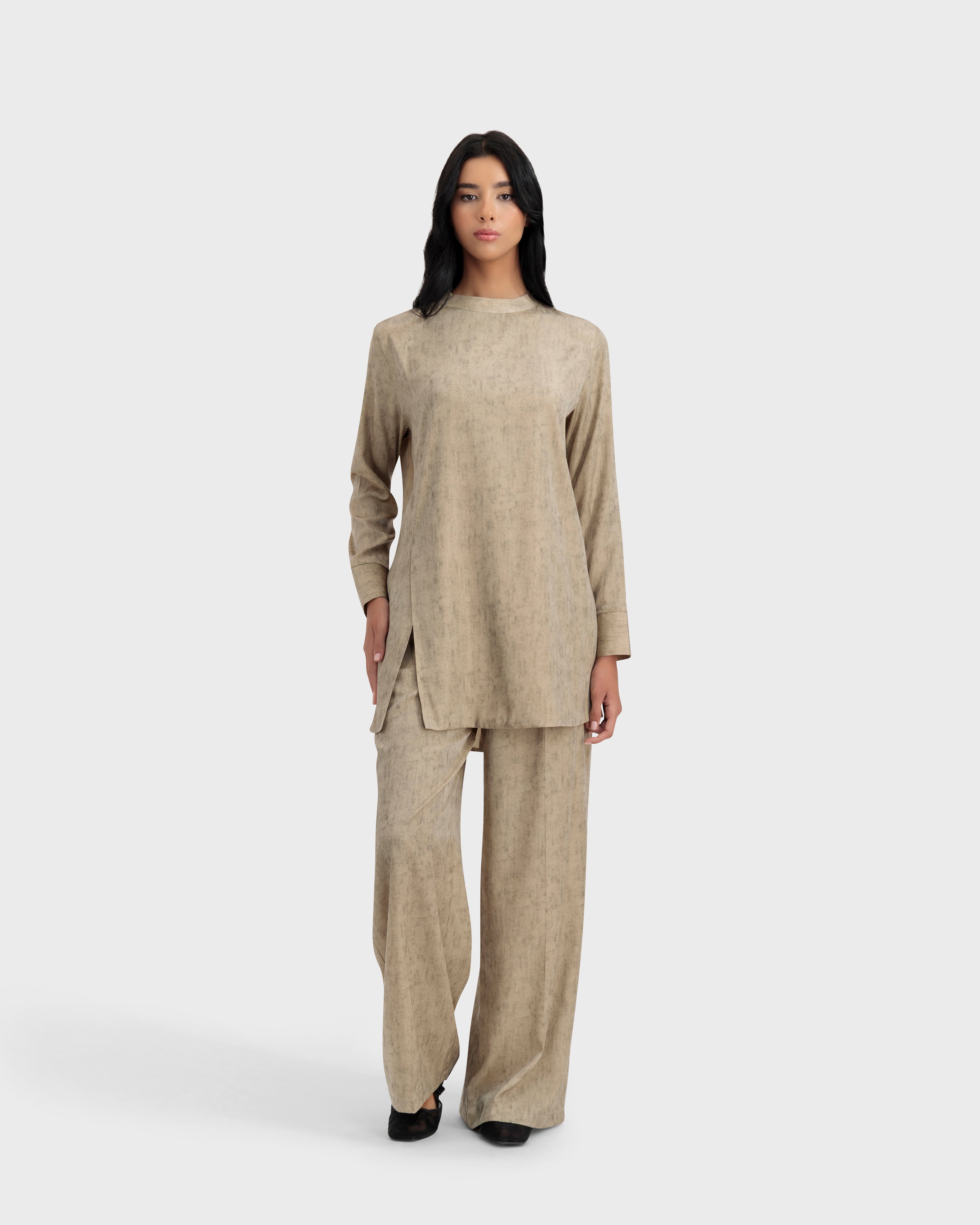 ARIA PANTS KAKI GOLD