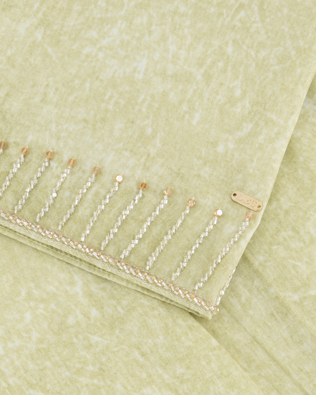 AURELIA DRESS GREEN BEIGE