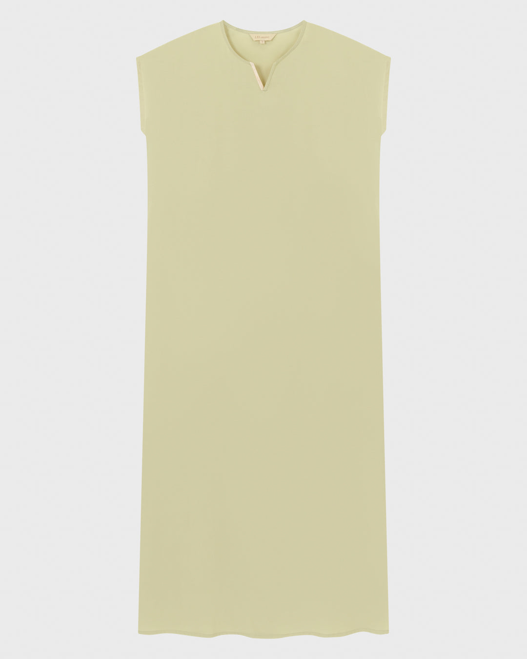 LANI DRESS GREEN BEIGE