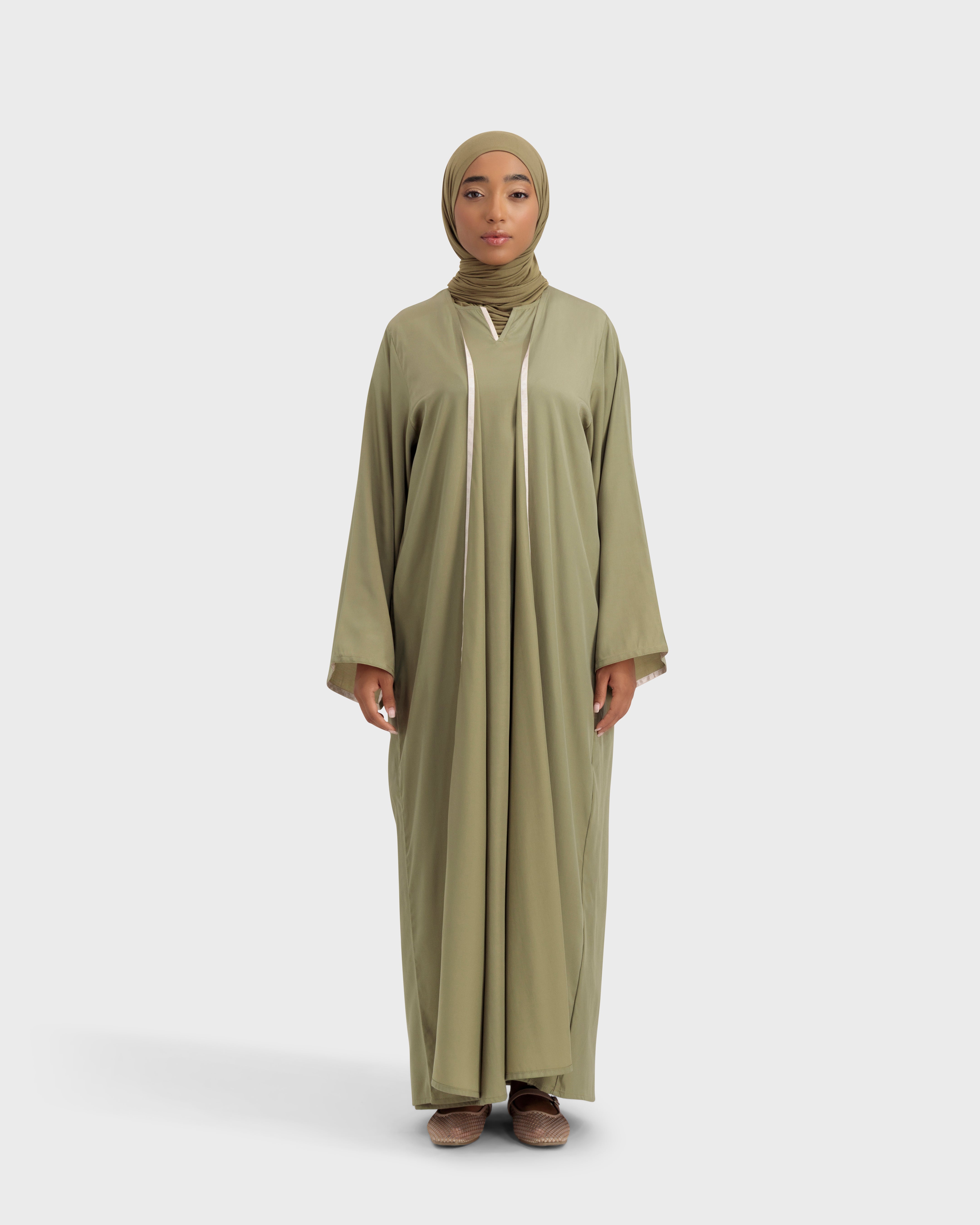 RAENI KIMONO OLIVE GREEN