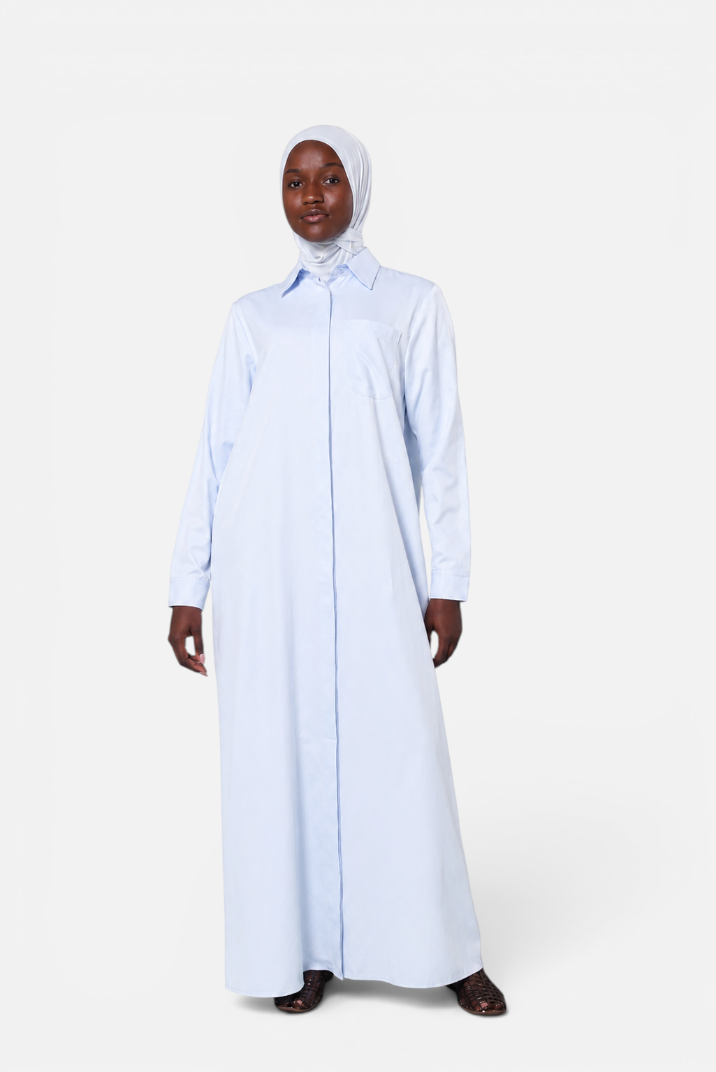 SHEY DRESS <span>LIGHT BLUE WITH DOTS</span>