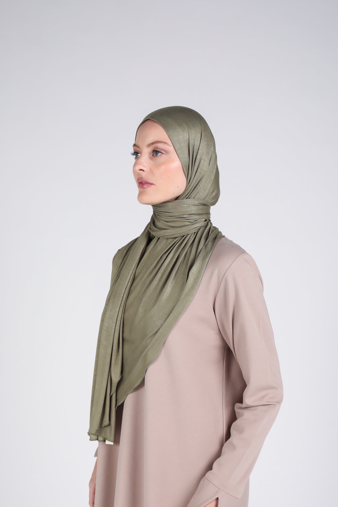 Cotton Rayon Olive Green