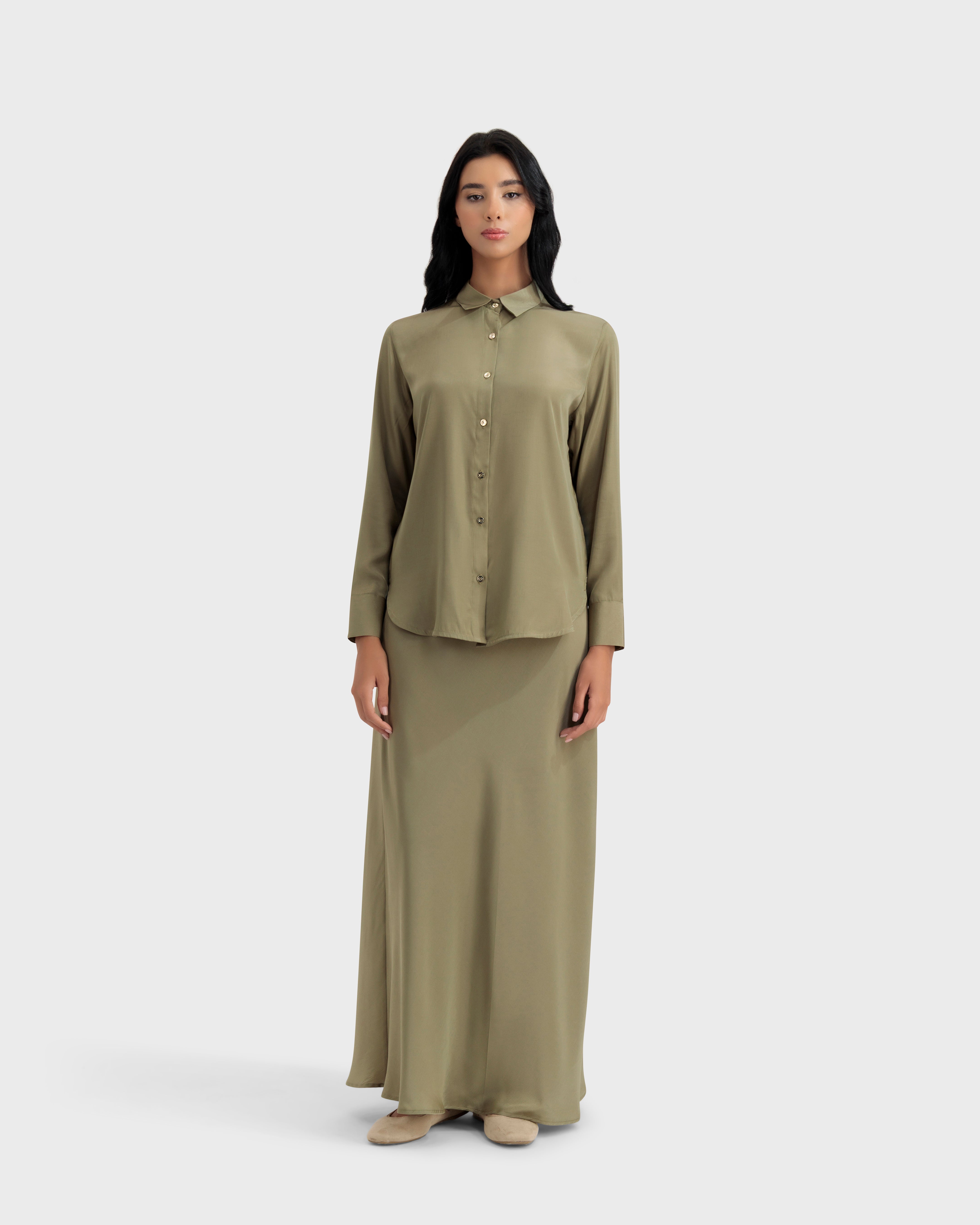 NANI BLOUSE OLIVE GREEN
