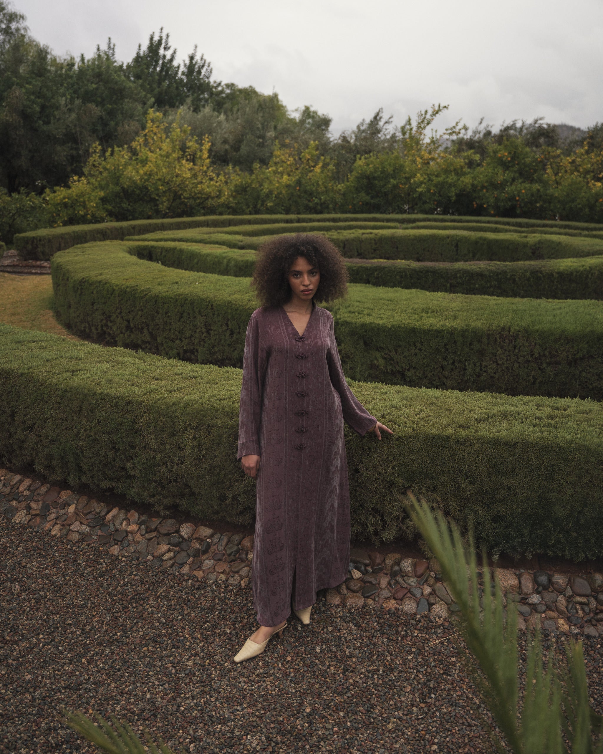 FAIROUZ DRESS <span>DUSTY PLUM</span>