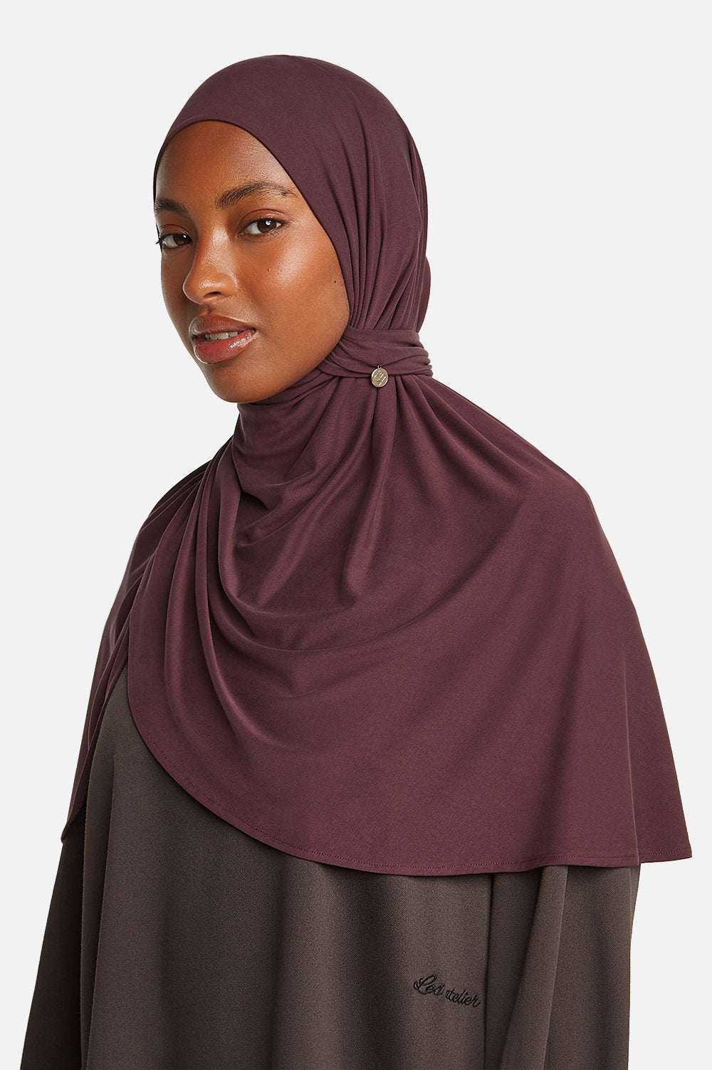MODAL PULL ON SCARF LONG <span>DARK MULBERRY</span>