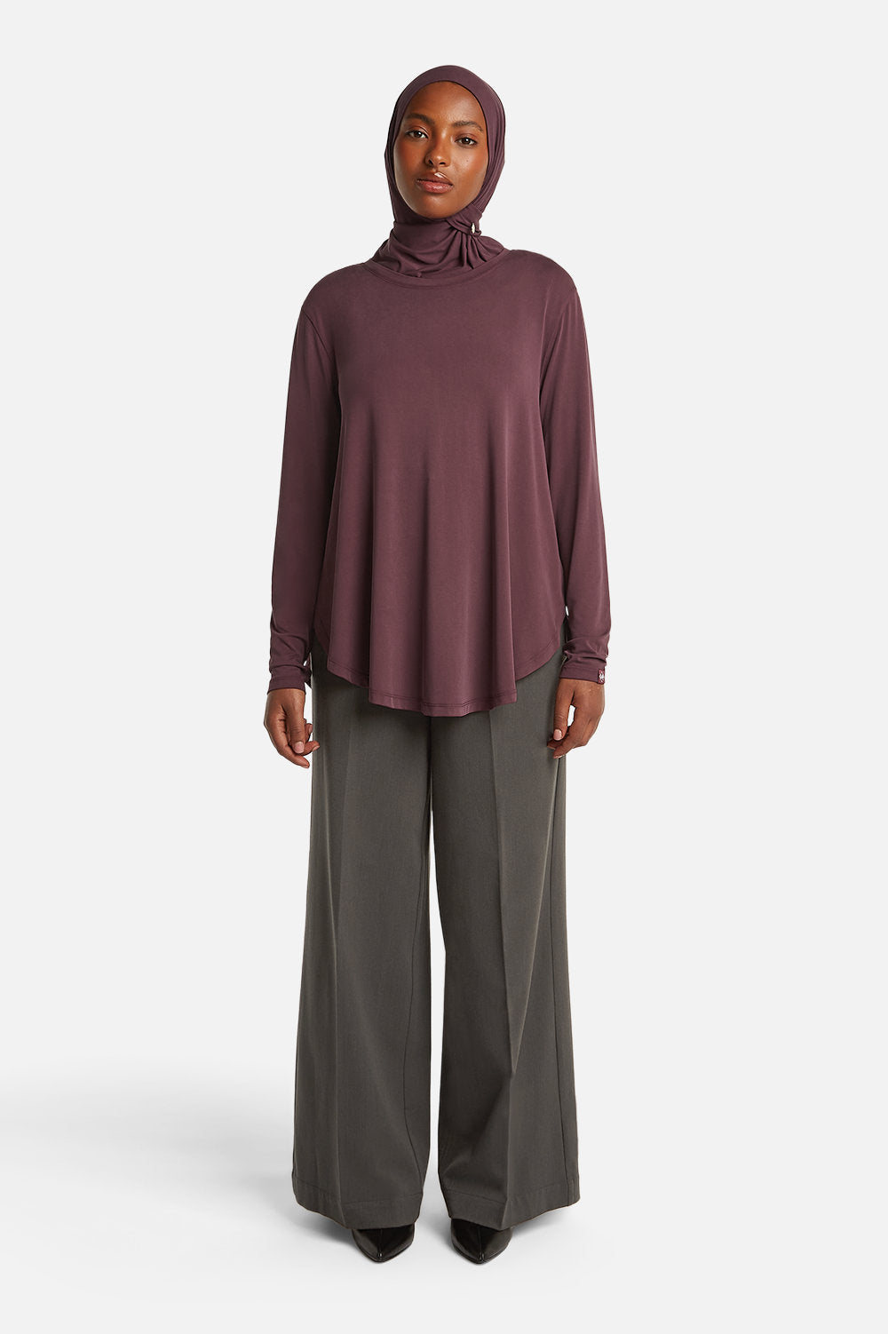 MODAL LONG SLEEVE <span>DARK MULBERRY</span>