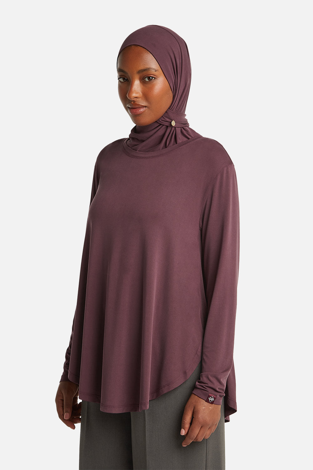 MODAL LONG SLEEVE <span>DARK MULBERRY</span>