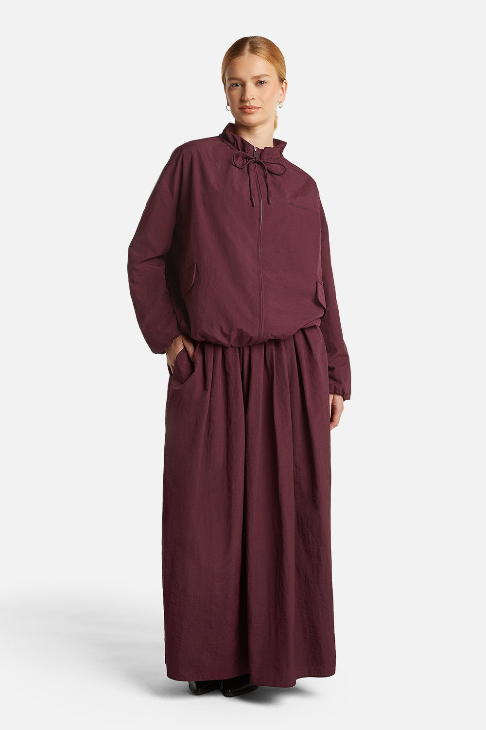 NOURA PLEATED SKIRT <span>WILD BERRY</span>
