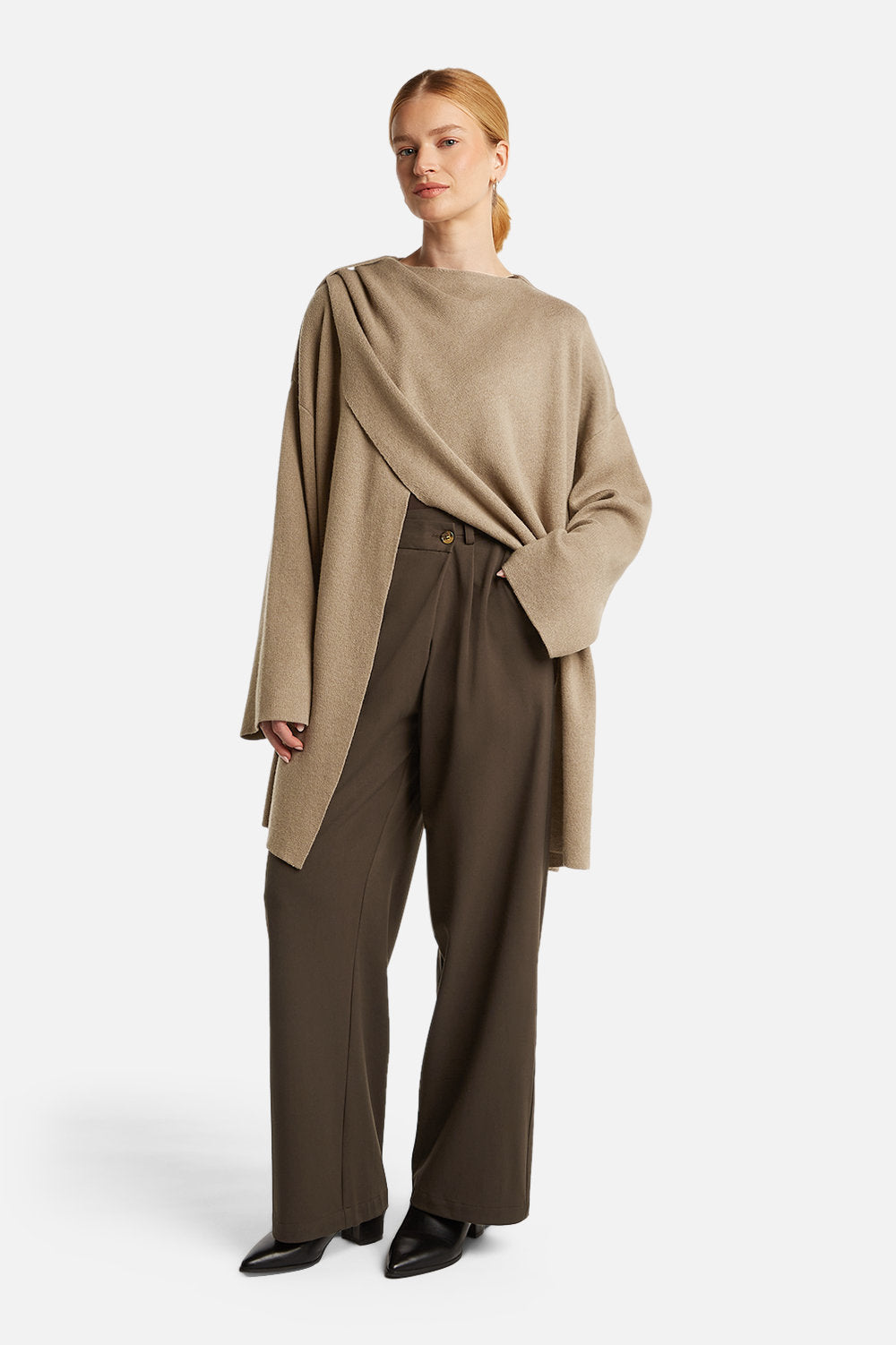 SERENA WRAP PANTS <span>ESPRESSO</span>