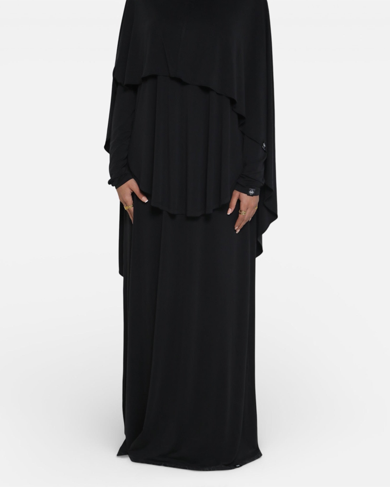 SERINE MODAL SKIRT <span>BLACK</span>