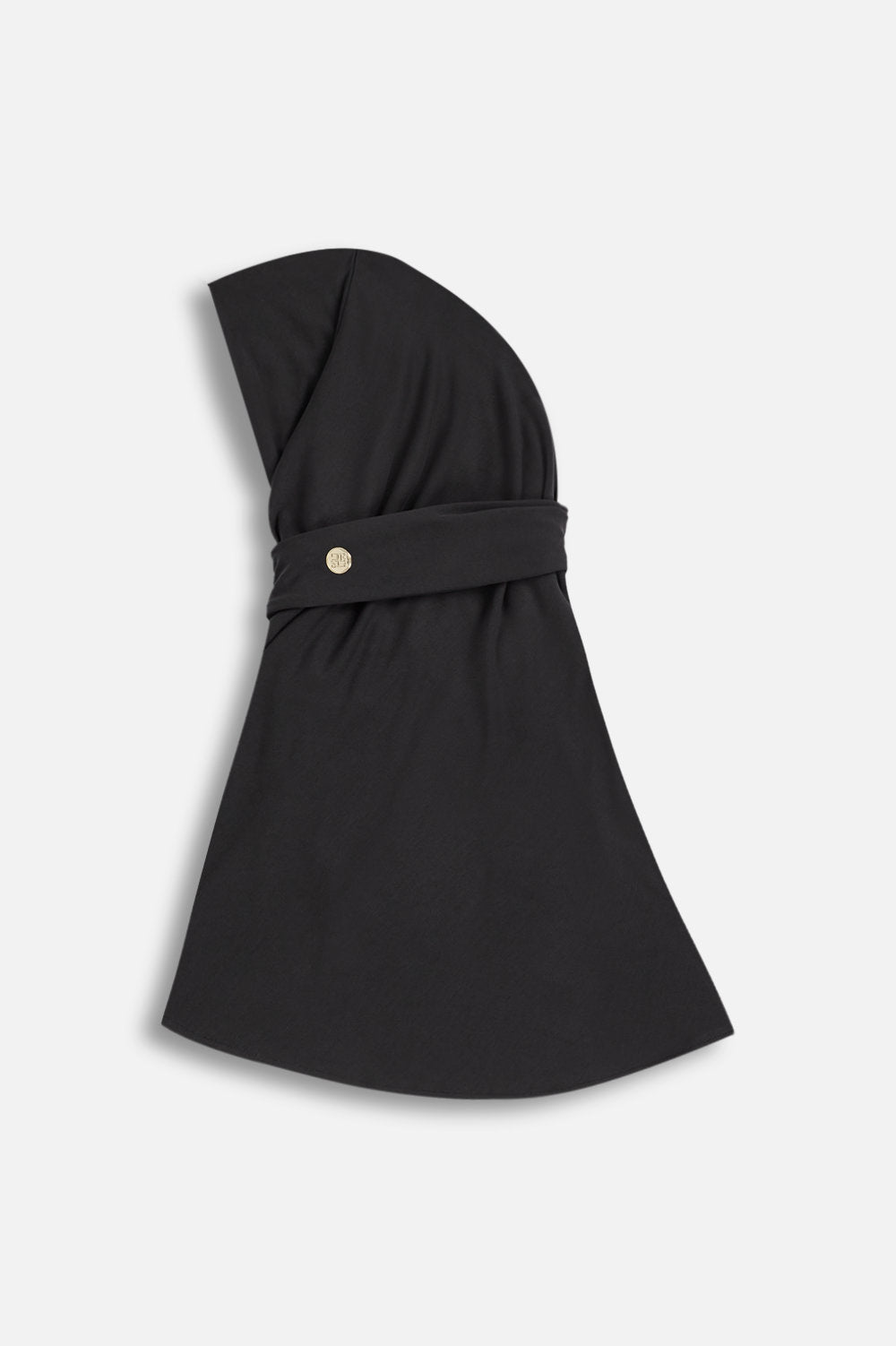 MODAL PULL ON SCARF SHORT <span>BLACK</span>