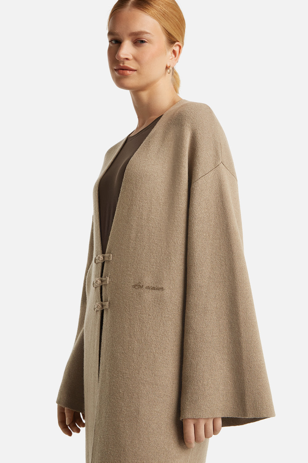 ZINEB CARDIGAN <span>WARM TAUPE</span>