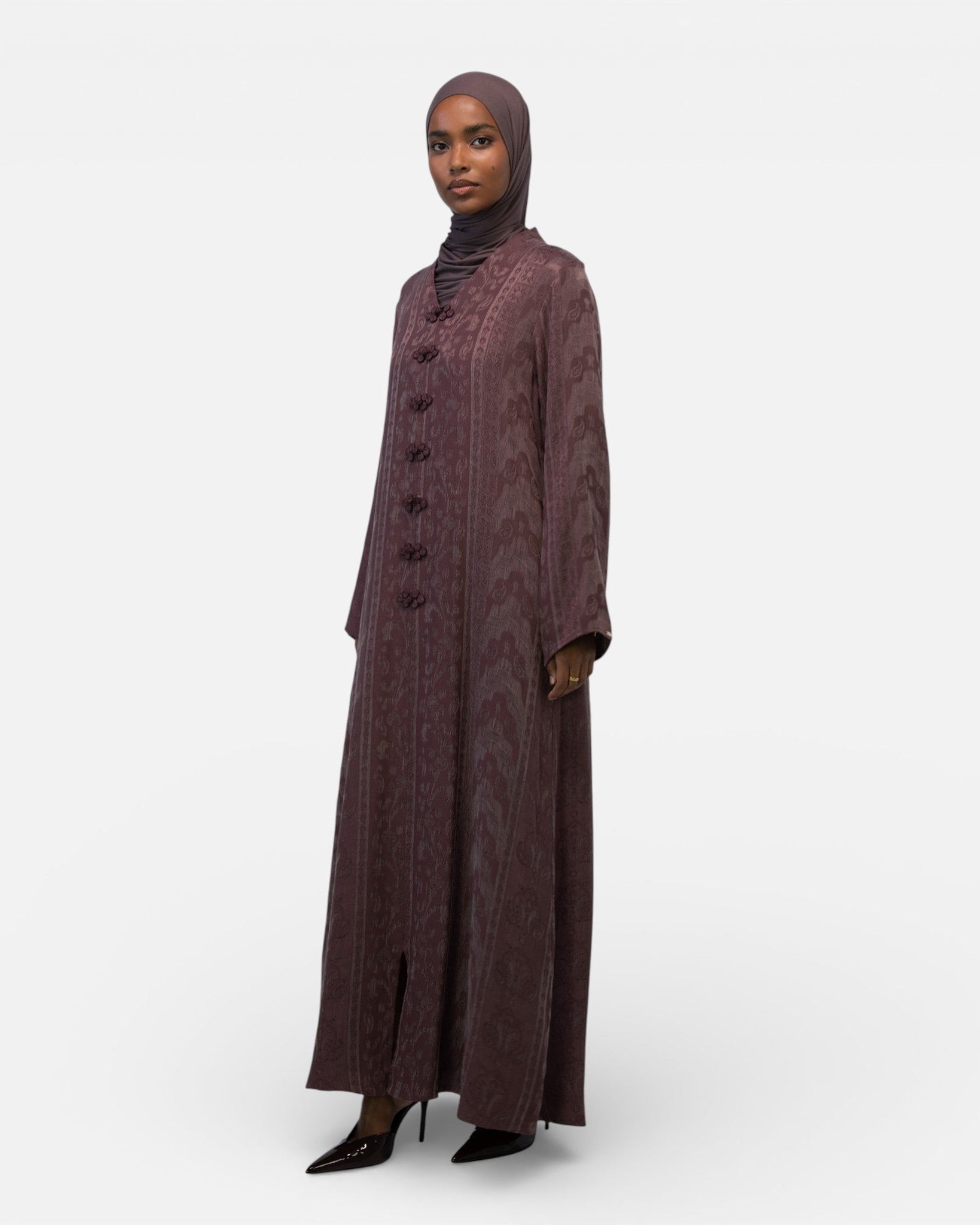 FAIROUZ DRESS DUSTY PLUM