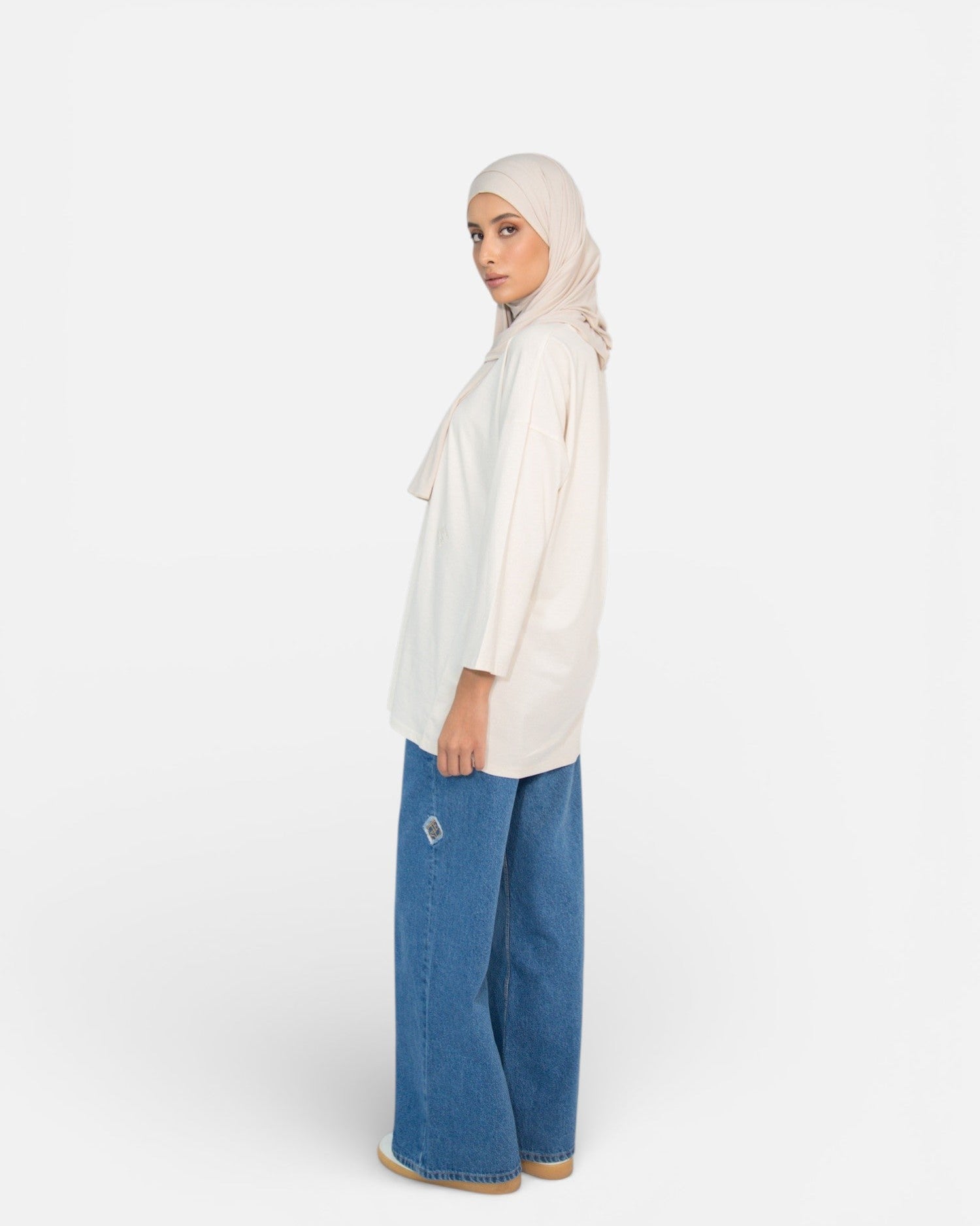 ROOS OVERSIZED LONGSLEEVE <span>CREAM</span>