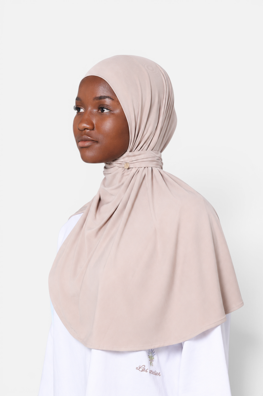 MODAL PULL ON SCARF LONG <span>CHAMPAGNE BEIGE</span>