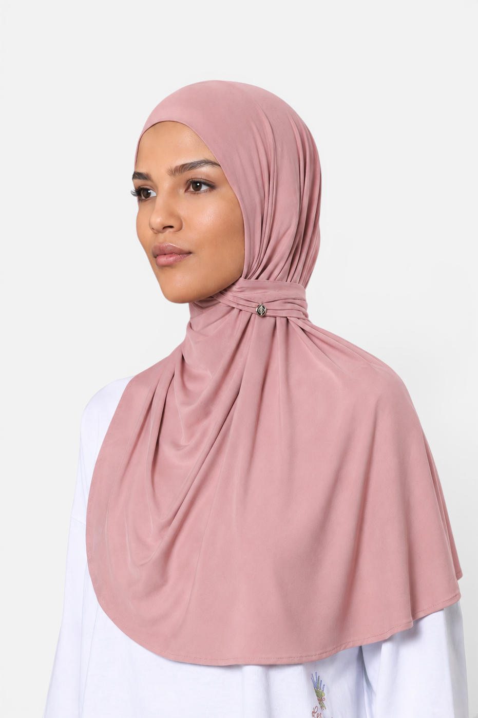 MODAL PULL ON SCARF LONG <span>DUSTY ROSE</span>