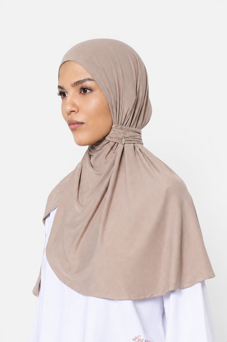 MODAL PULL ON SCARF LONG <span>KHAKI</span>