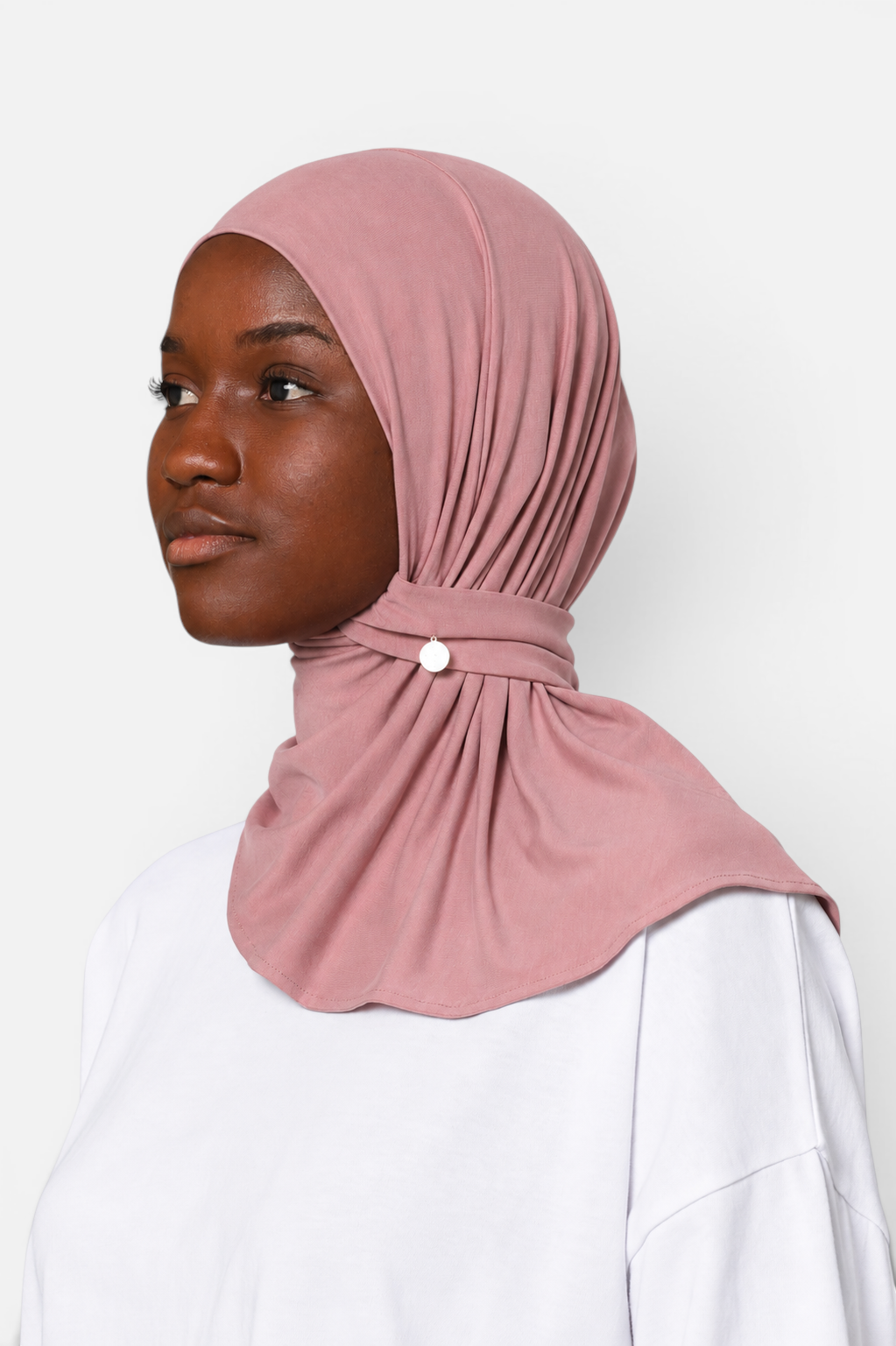 MODAL PULL ON SCARF SHORT <span>DUSTY ROSE</span>