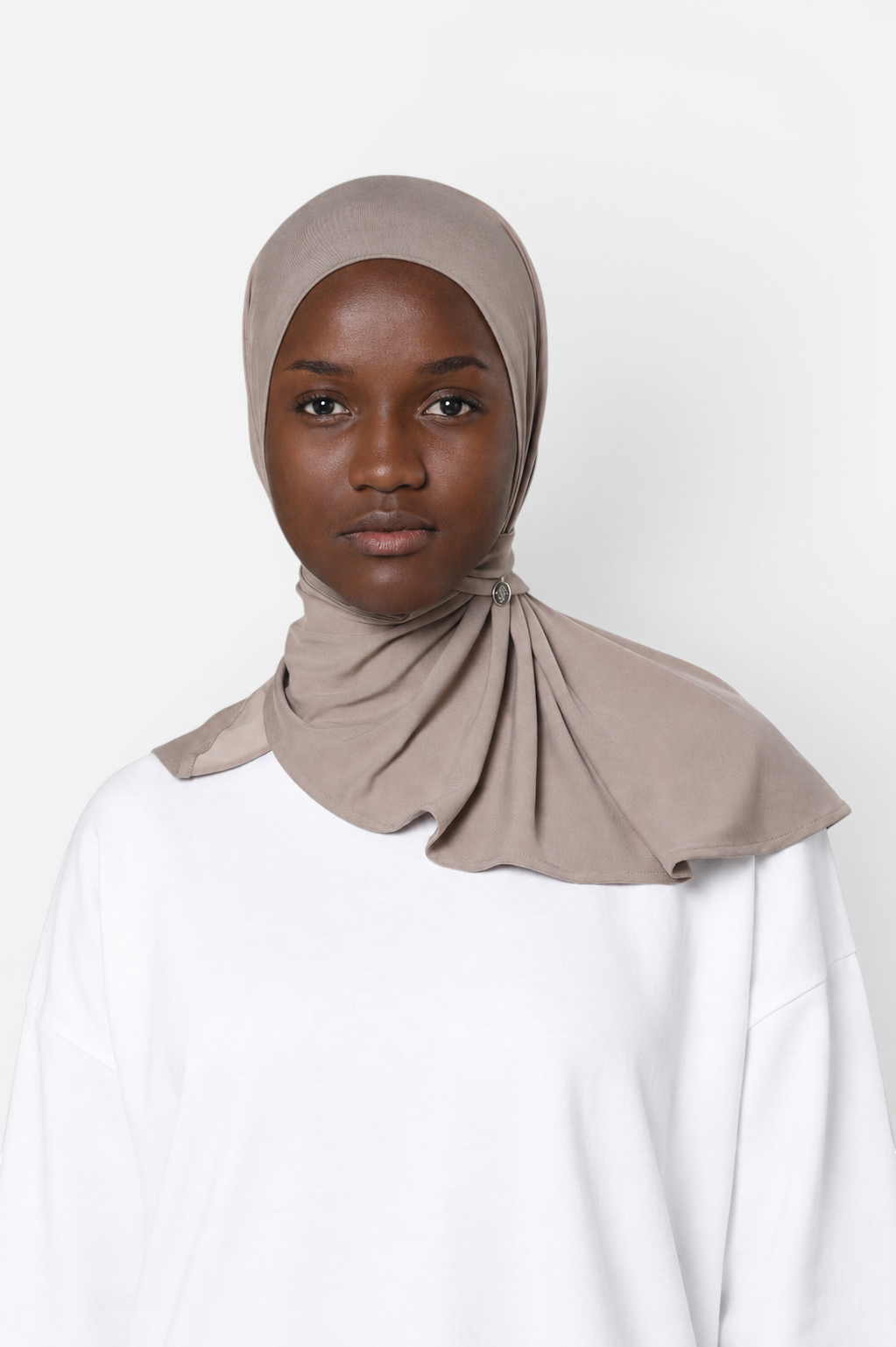 MODAL PULL ON SCARF SHORT <span>KHAKI</span>