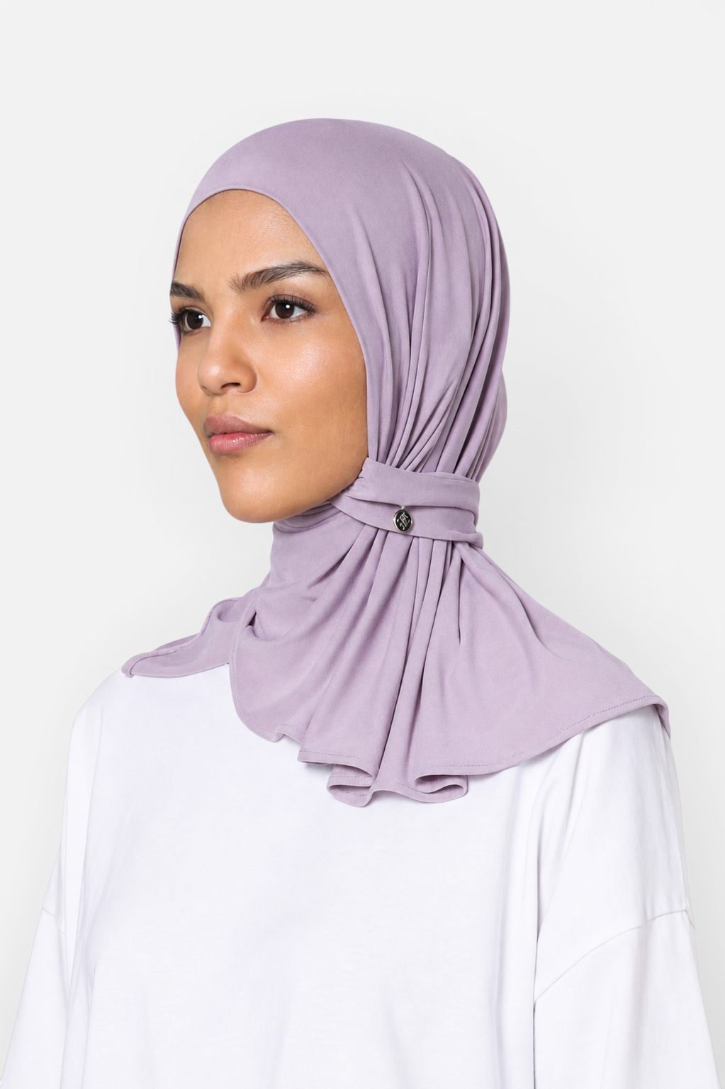 MODAL PULL ON SCARF SHORT <span>PURPLE FOG</span>