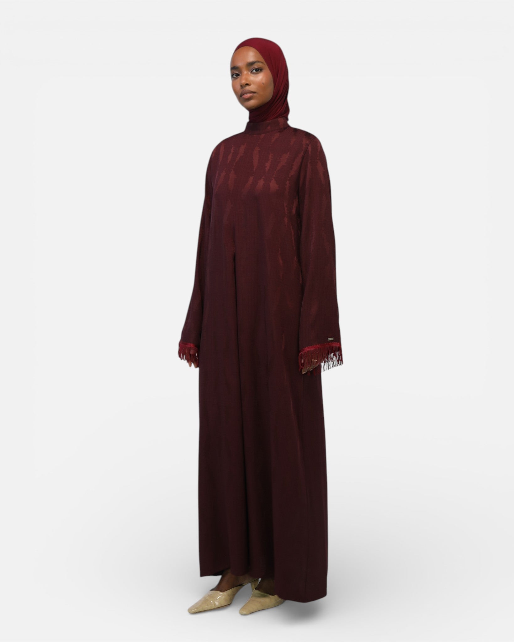 SORAYA DRESS <span>BURGUNDY</span>